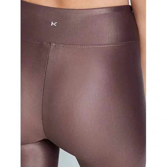 KORAL NEW Lustrous High Rise Shiny Ankle Leggings